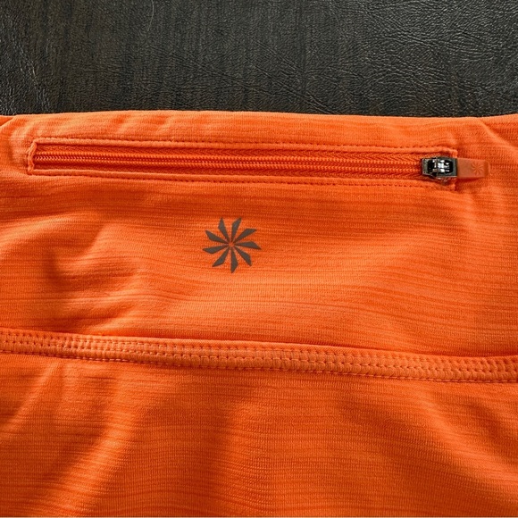 Athleta Swagger Tiered Skirt with Shorts Neon Orange Sz XS - Picture 5 of 14